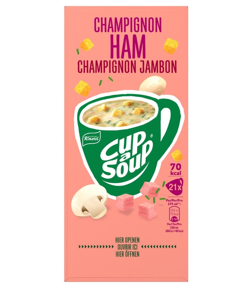 Knorr Cup-a-Soup Champignon-Ham 21x175ml